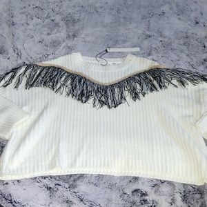 NWT Mustard oversized Seed knit sweater size medium